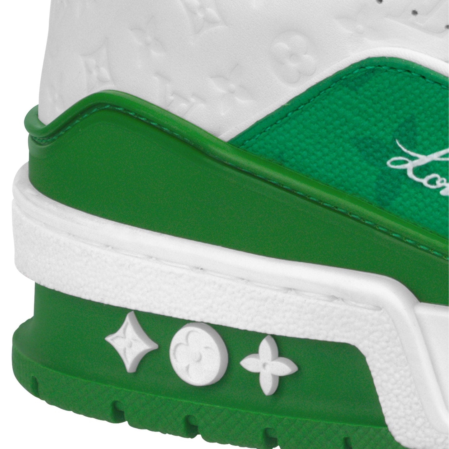 Louis Vuitton Trainer Low White Green - Kick Game