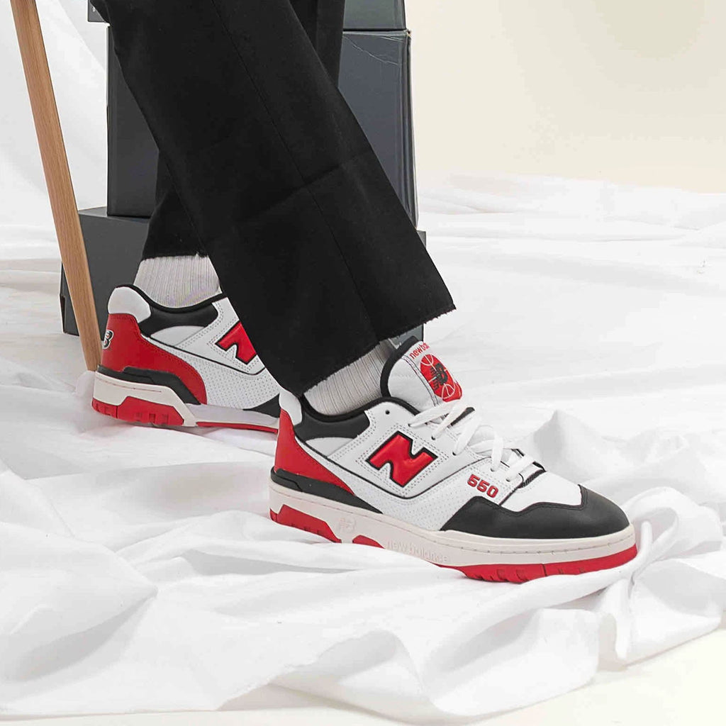 New balance red black and white Clearance