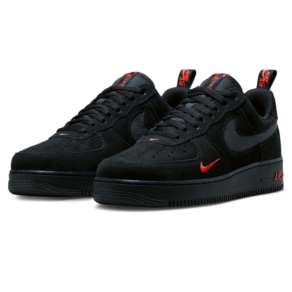 Nike Air Force '07 LV8 'Multi-Swoosh Black Crimson Reflective