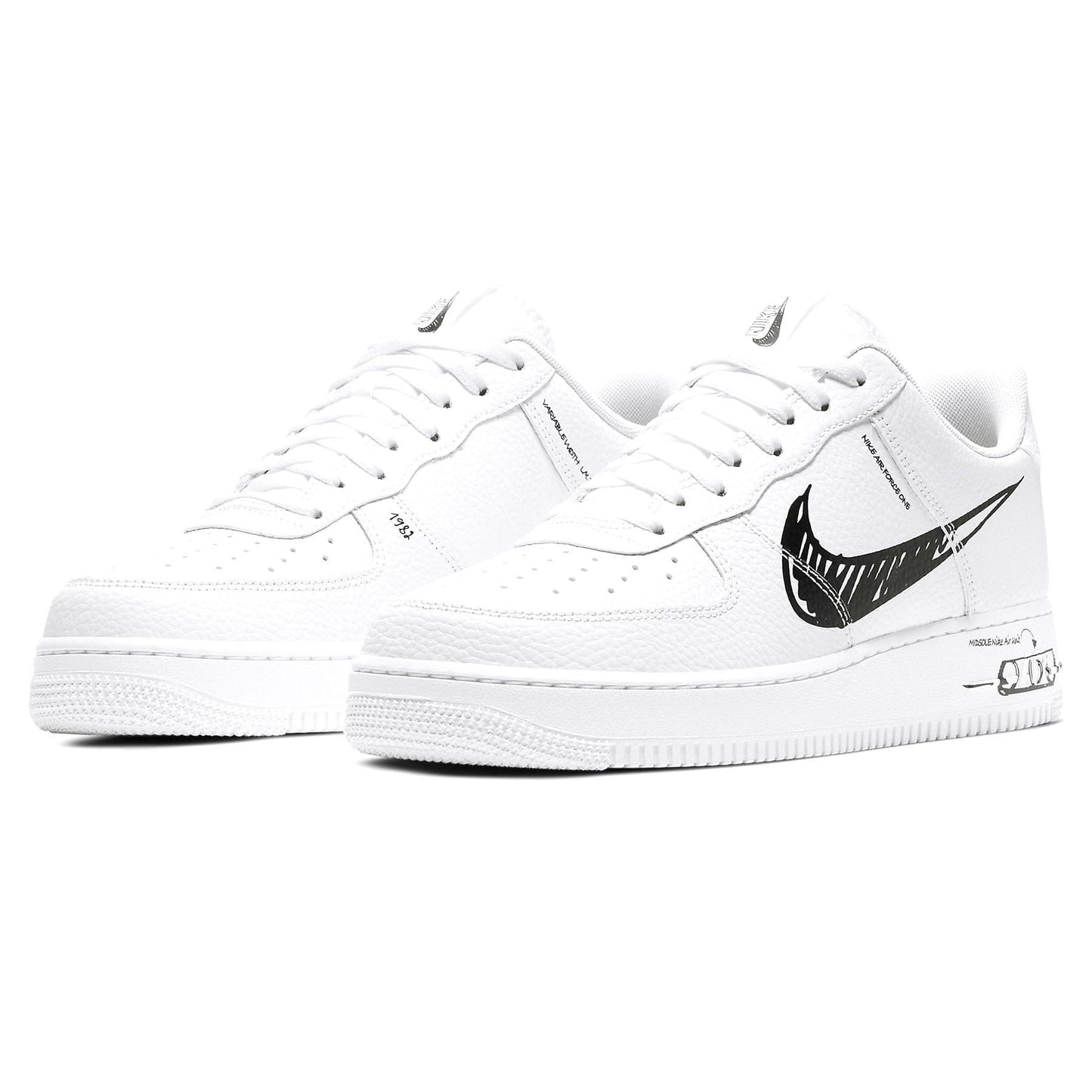 Nike Air Force 1 Low 'Sketch - Black' - Kick Game