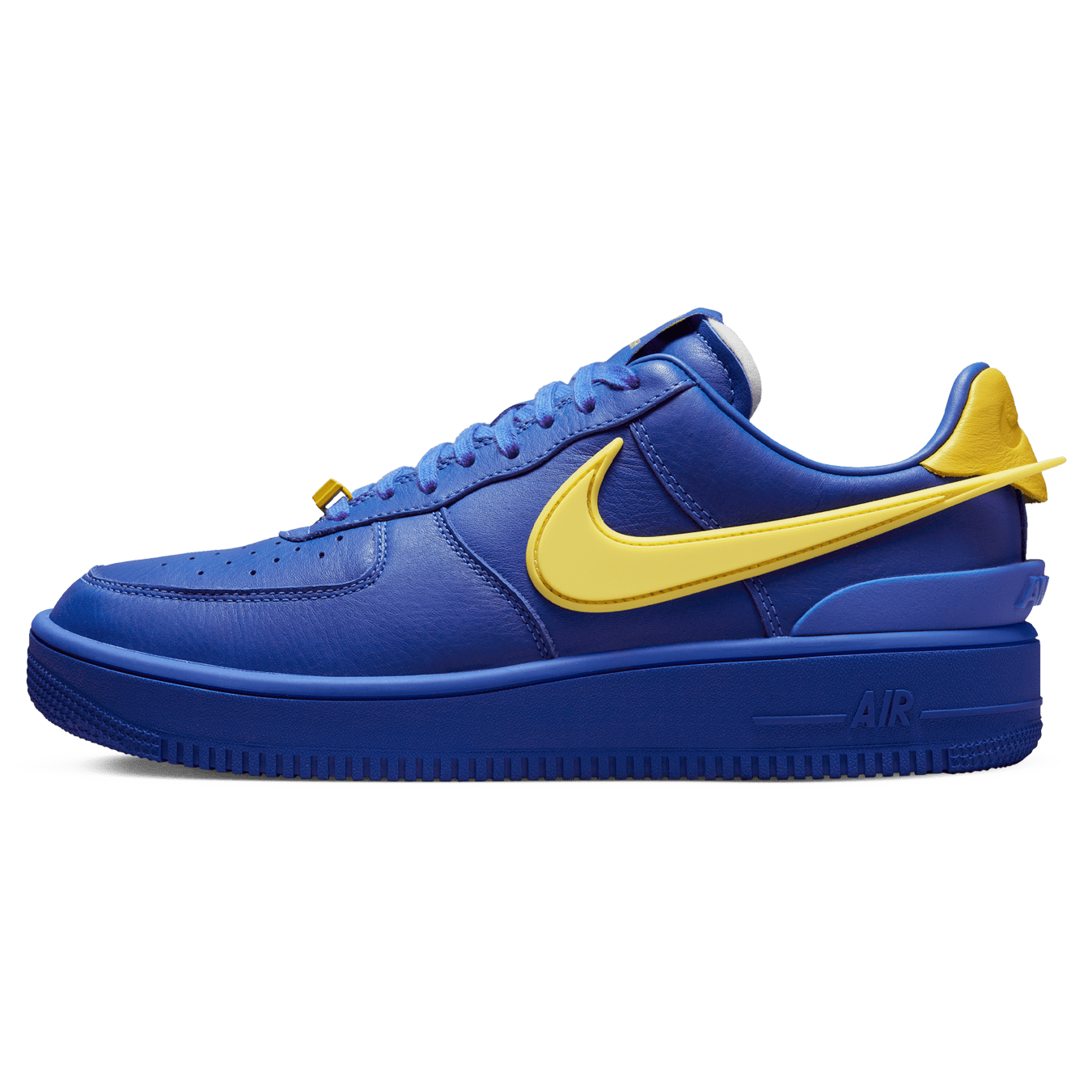 blue yellow and white air force ones