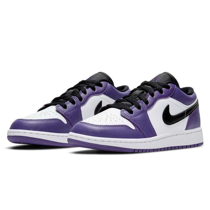 Air Jordan 1 Low GS "Court Purple White" - Kick Game