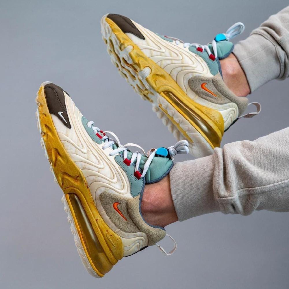 Travis Scott x Nike Air Max 270 React ENG 'Cactus Trails' - Kick Game