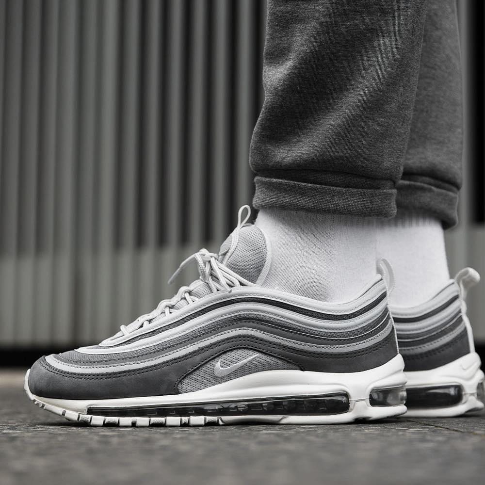 Nike Air Max 97 Premium Wolf Grey-Dark Grey - Kick Game