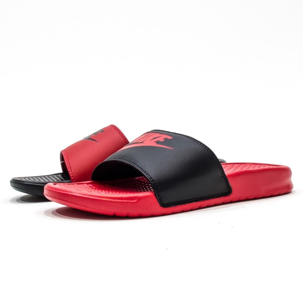 Nike Benassi JDI Mismatch University Red & Black - Kick Game