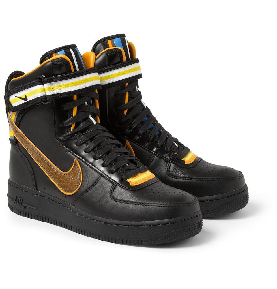 Nike Black Riccardo Tisci Air Force 1 Hi Leather Sneakers - JuzsportsShops