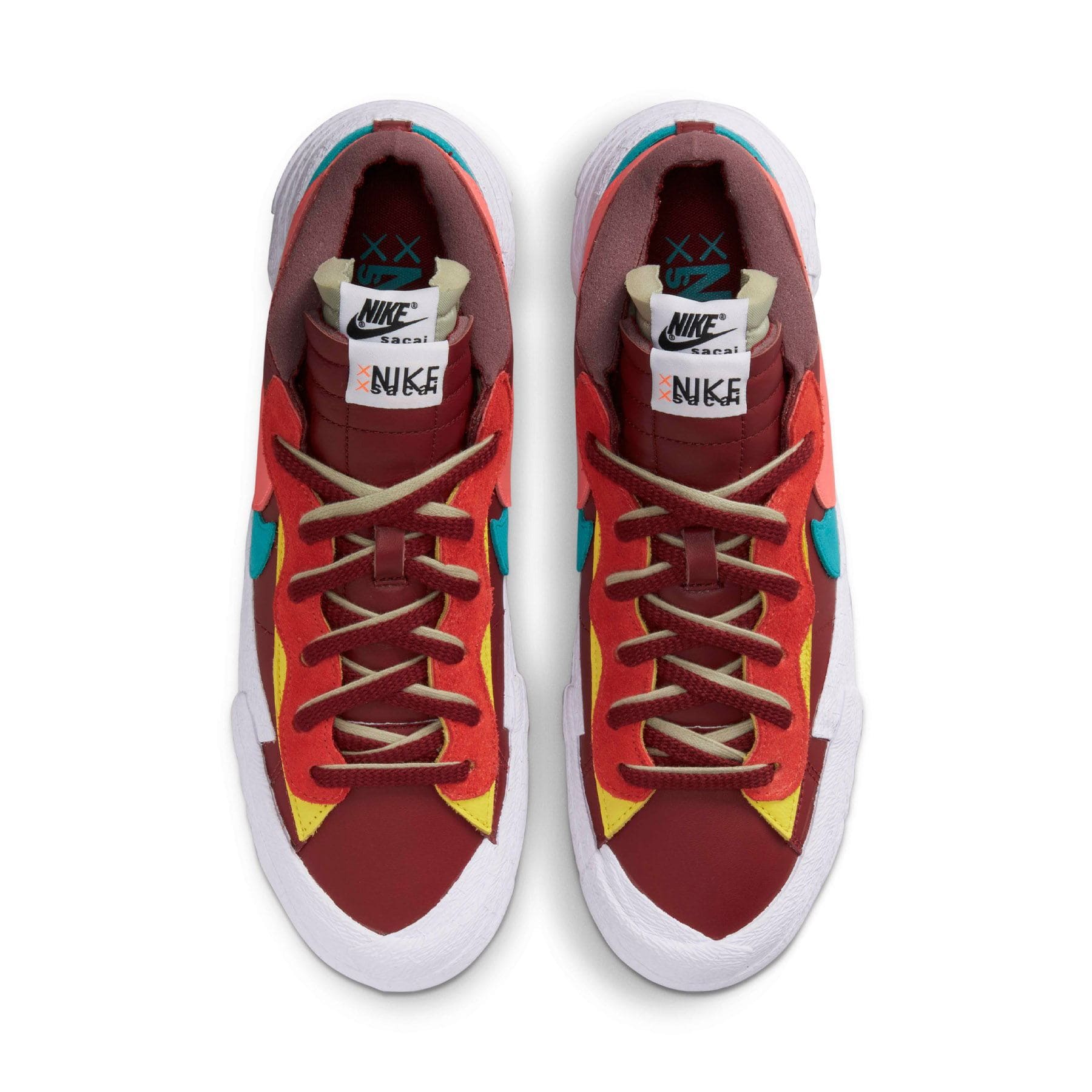 KAWS x sacai x Nike Blazer Low 'Team Red' — Kick Game