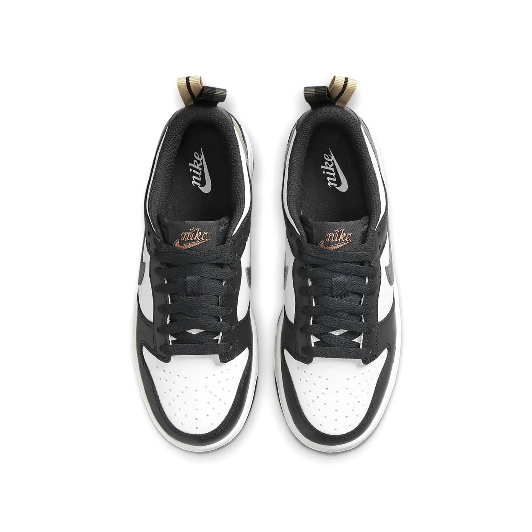 Nike Dunk Low GS 'Black White Metallic' - Kick Game