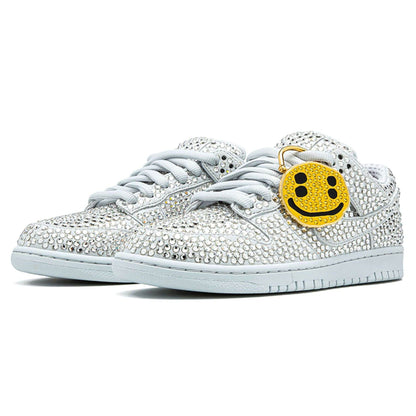 Cactus Plant Flea Market x Swarovski x Dunk Low 'Pure Platinum' - Kick Game