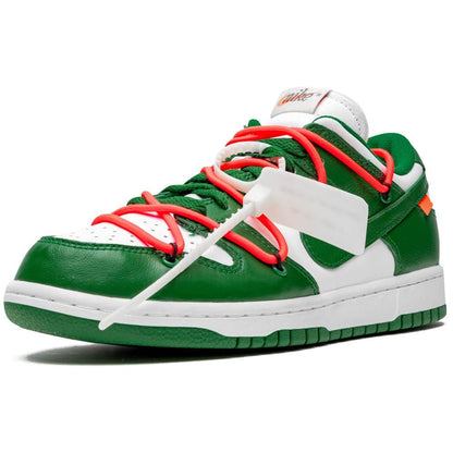OFF-WHITE x Nike Dunk Low 'Pine Green' - Kick Game