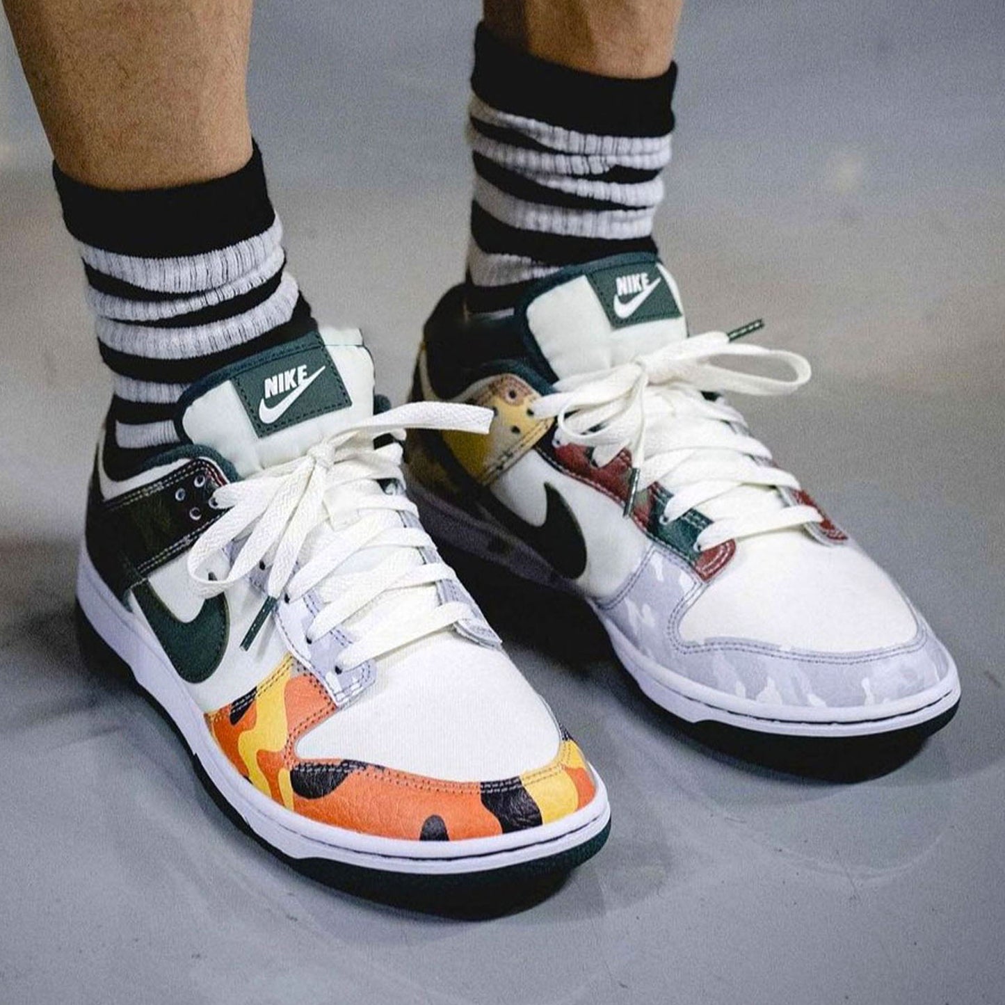 Nike Dunk Low SE 'Sail Multi-Camo' - Kick Game