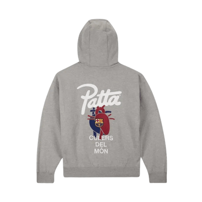 Nike FC Barcelona x Patta 'Culers del Món' Grey Hooded Sweatshirt - Kick Game
