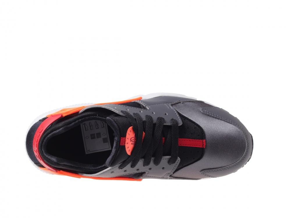 Nike Air Huarache Run GS 'Dark Grey-Hyper Crimson' - Kick Game