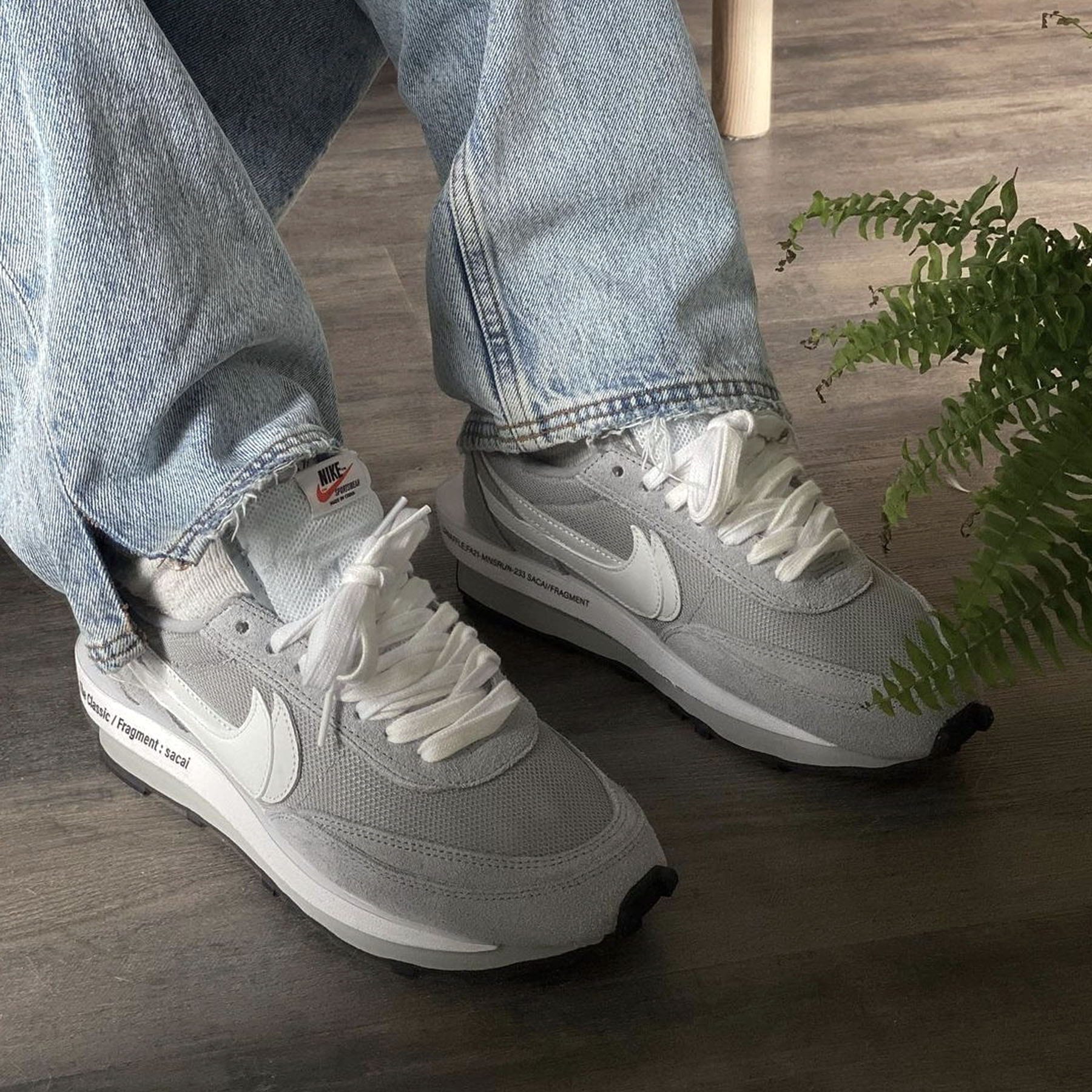 Fragment Design x sacai x Nike LDV Waffle 'Light Smoke Grey' - Kick Game