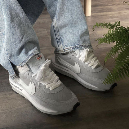 Fragment Design x sacai x Nike LDV Waffle 'Light Smoke Grey' - Kick Game