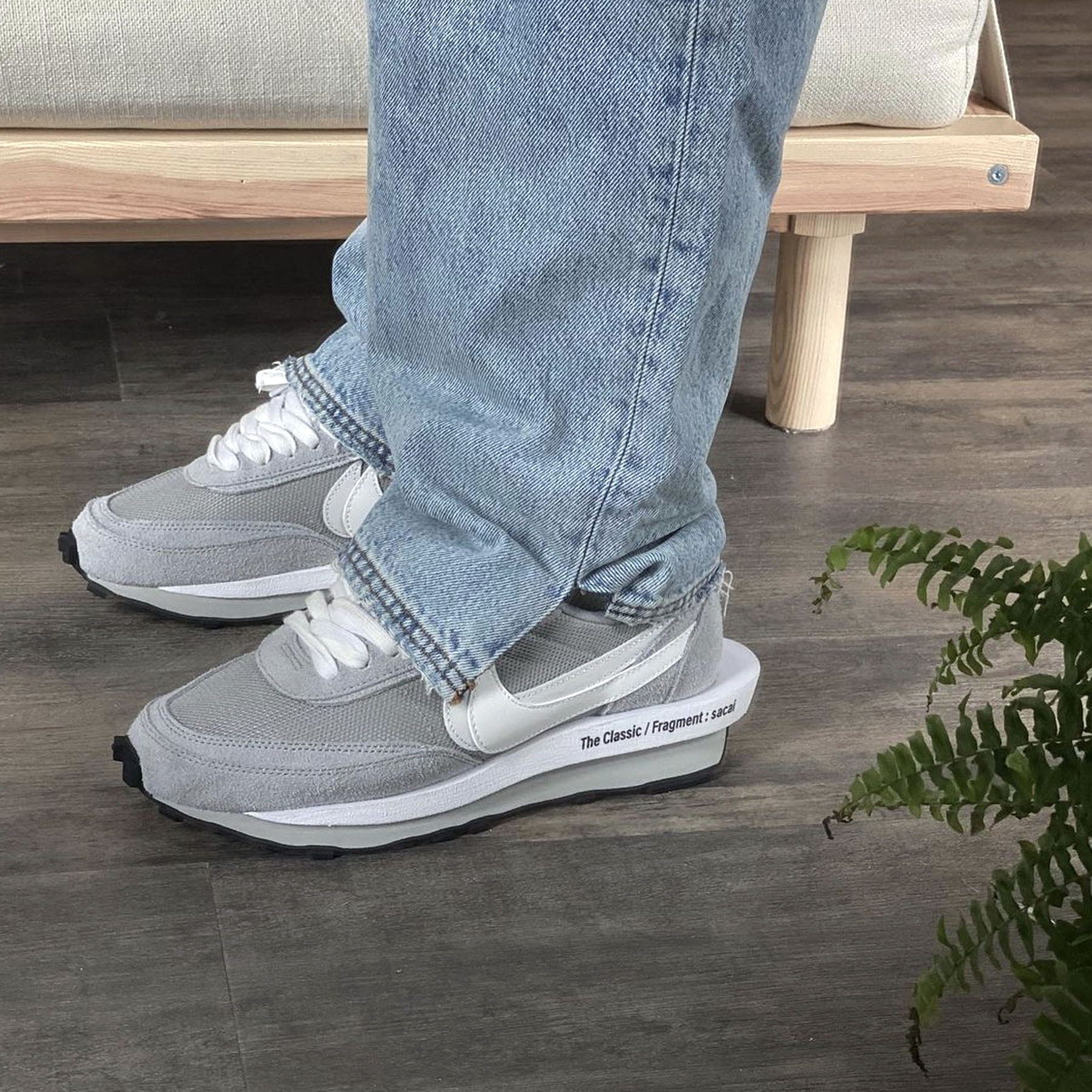 Fragment Design x sacai x Nike LDV Waffle 'Light Smoke Grey' - Kick Game