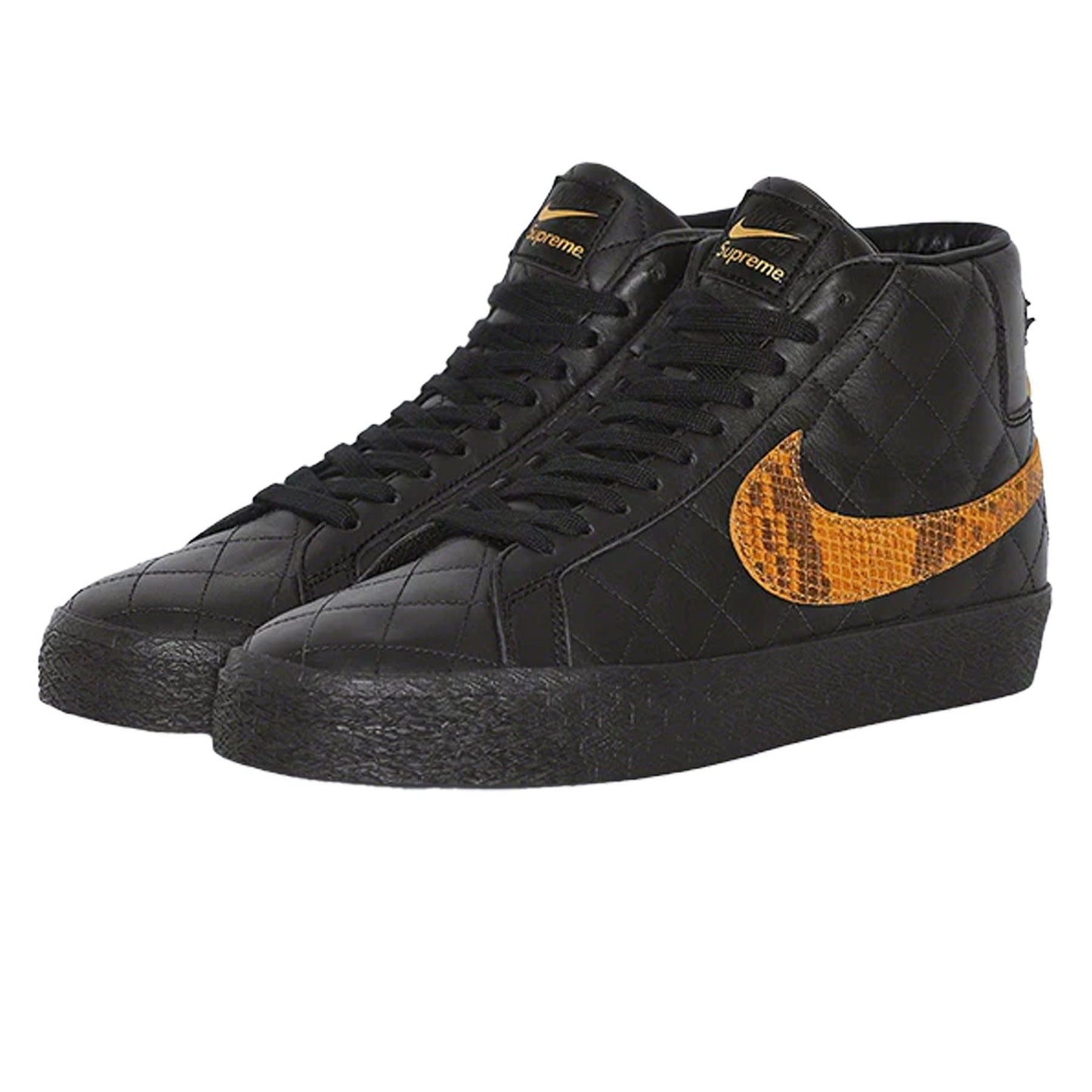 Supreme x Zoom Blazer Mid QS SB 'Black Snakeskin' - Kick Game