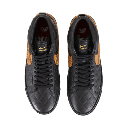 Supreme x Zoom Blazer Mid QS SB 'Black Snakeskin' - Kick Game