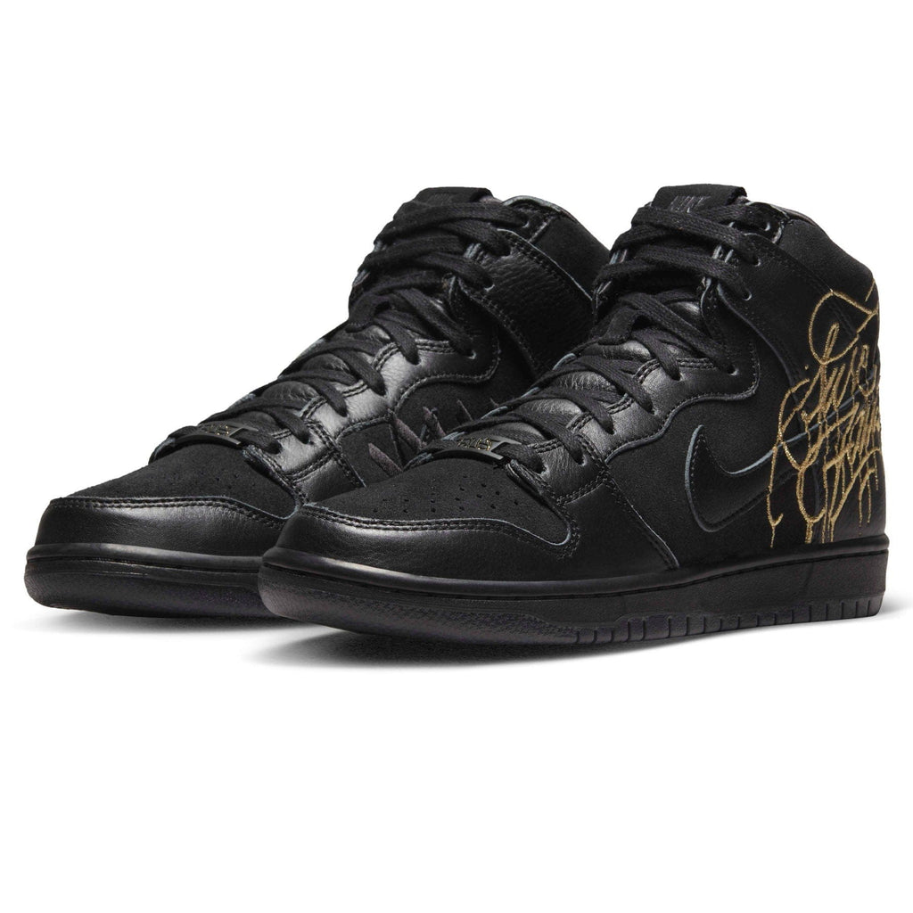 nike color sb dunk high faust black gold DH7755 001 2