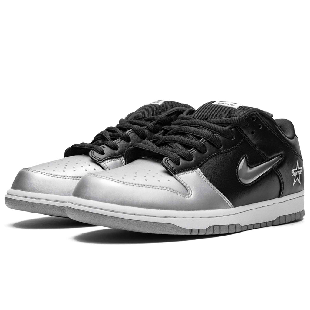 Supreme x Nike Dunk SB Low QS 'Metallic Silver' - JuzsportsShops