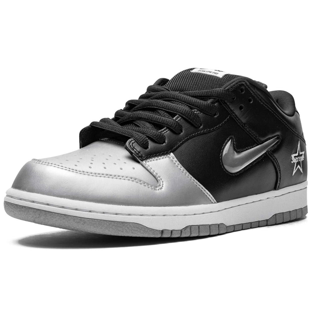 Supreme x Nike Dunk SB Low QS 'Metallic Silver' - JuzsportsShops