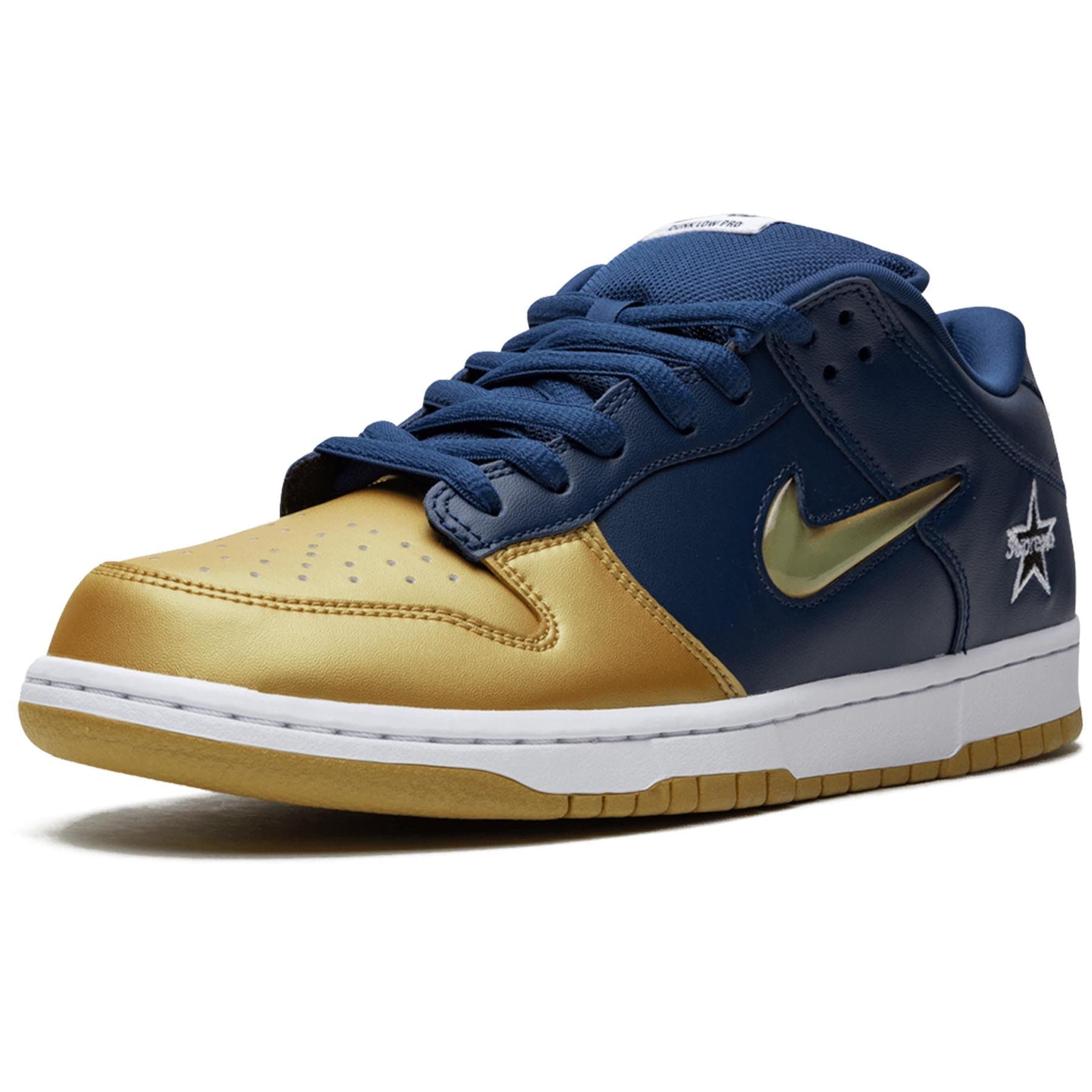 Supreme x Nike Dunk SB Low QS 'Metallic Gold' - Kick Game