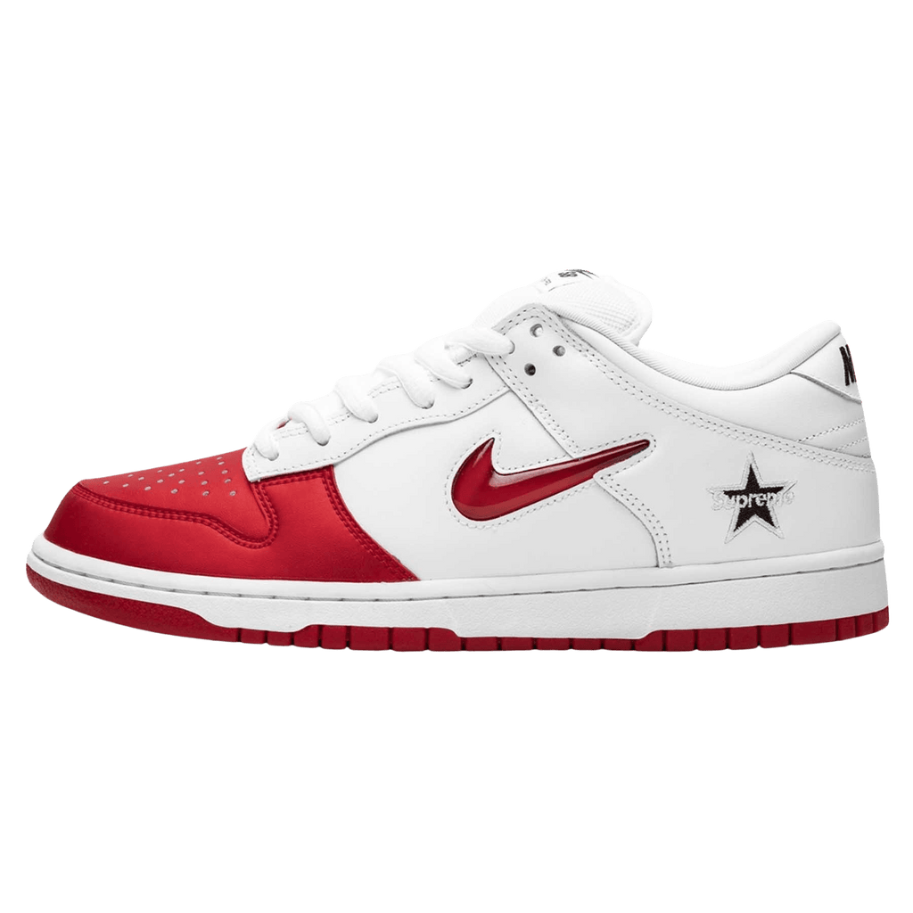 Supreme x line Nike SB Dunk Low Red White - JuzsportsShops