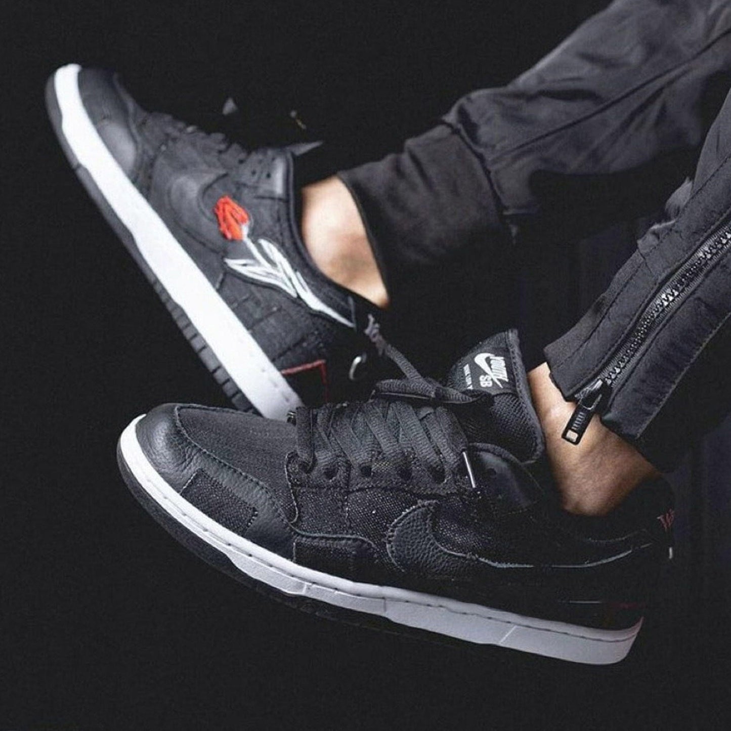 Wasted Youth x Nike Dunk Low SB 'Black Denim' - Kick Game