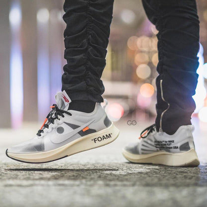 OFF-WHITE x Nike Zoom Fly "White-White-Muslin" - Kick Game