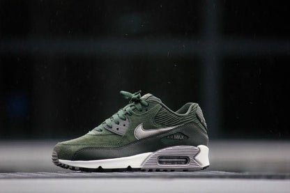 Nike Air Max 90 Carbon Green Leather Trainers - Kick Game