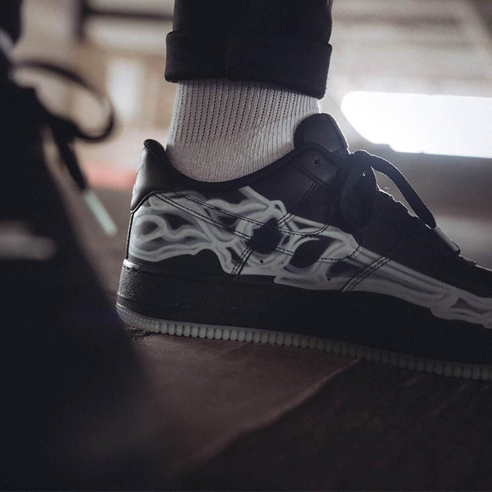 Nike Air Force 1 '07 QS 'Black Skeleton' - Kick Game
