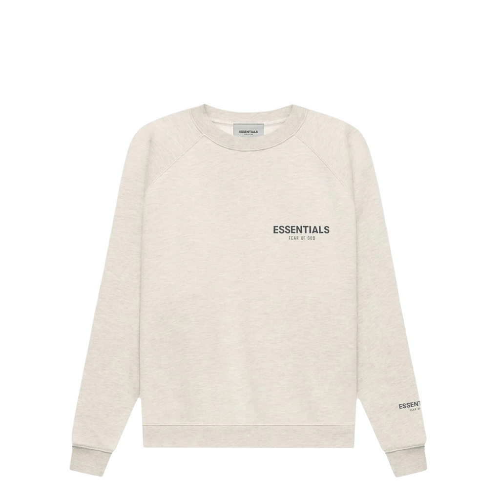 Fear of God Essentials Core Collection Pullover Crewneck Light Heather Oatmeal - Kick Game