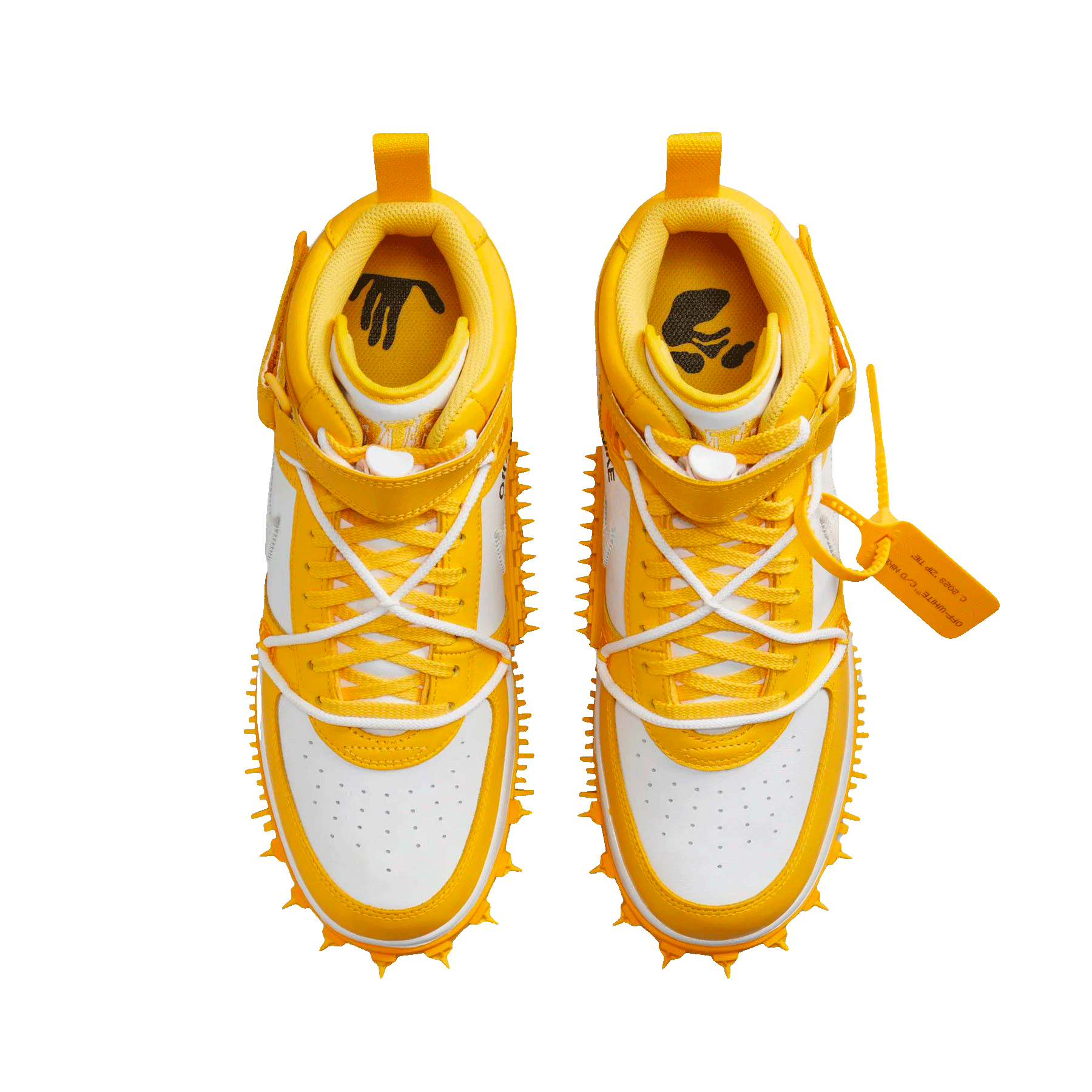 Off-White x Nike Air Force 1 Mid 'Varsity Maize' - Kick Game