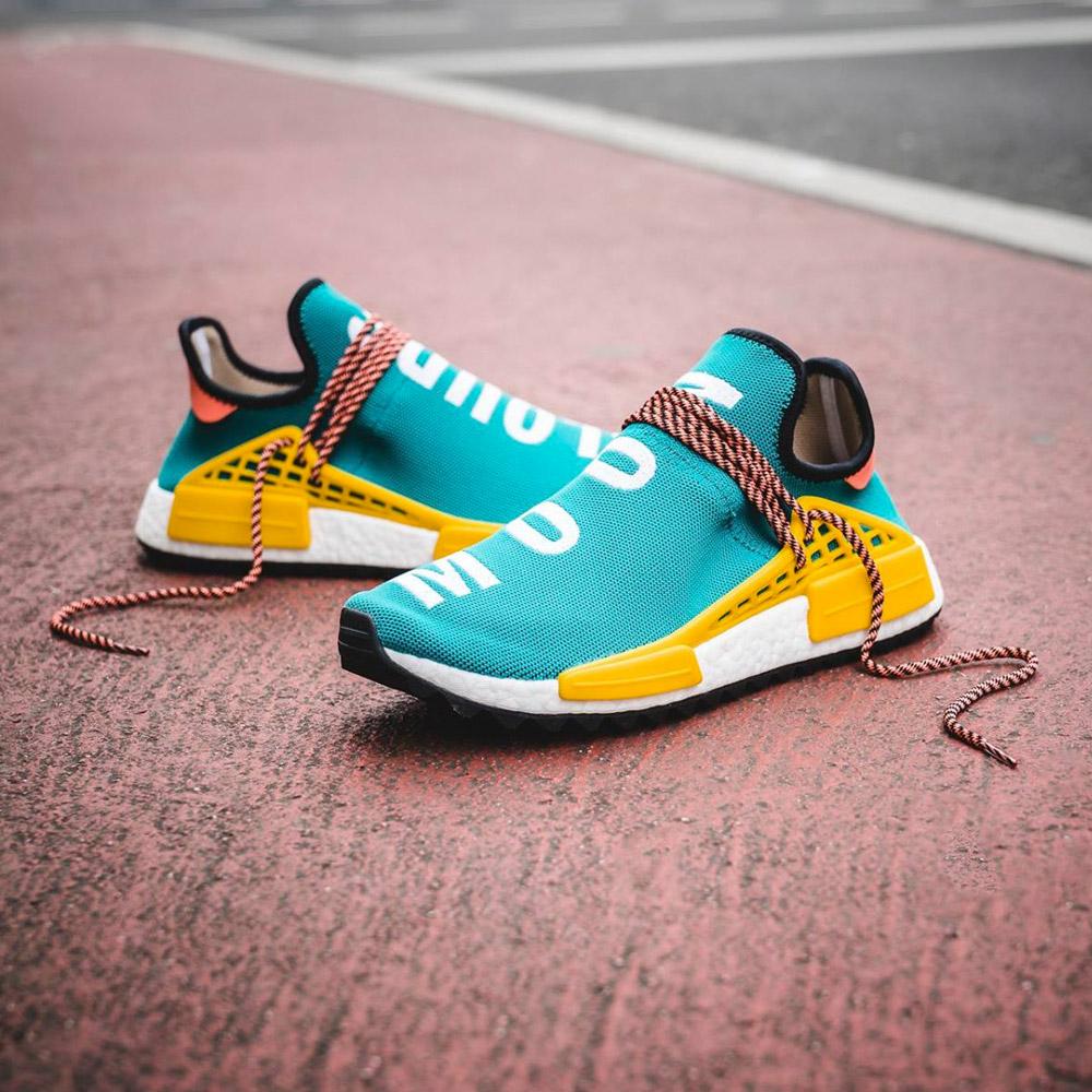 Pharrell Williams x adidas NMD HU Trail Sun Glow-EQT Yellow - UrlfreezeShops