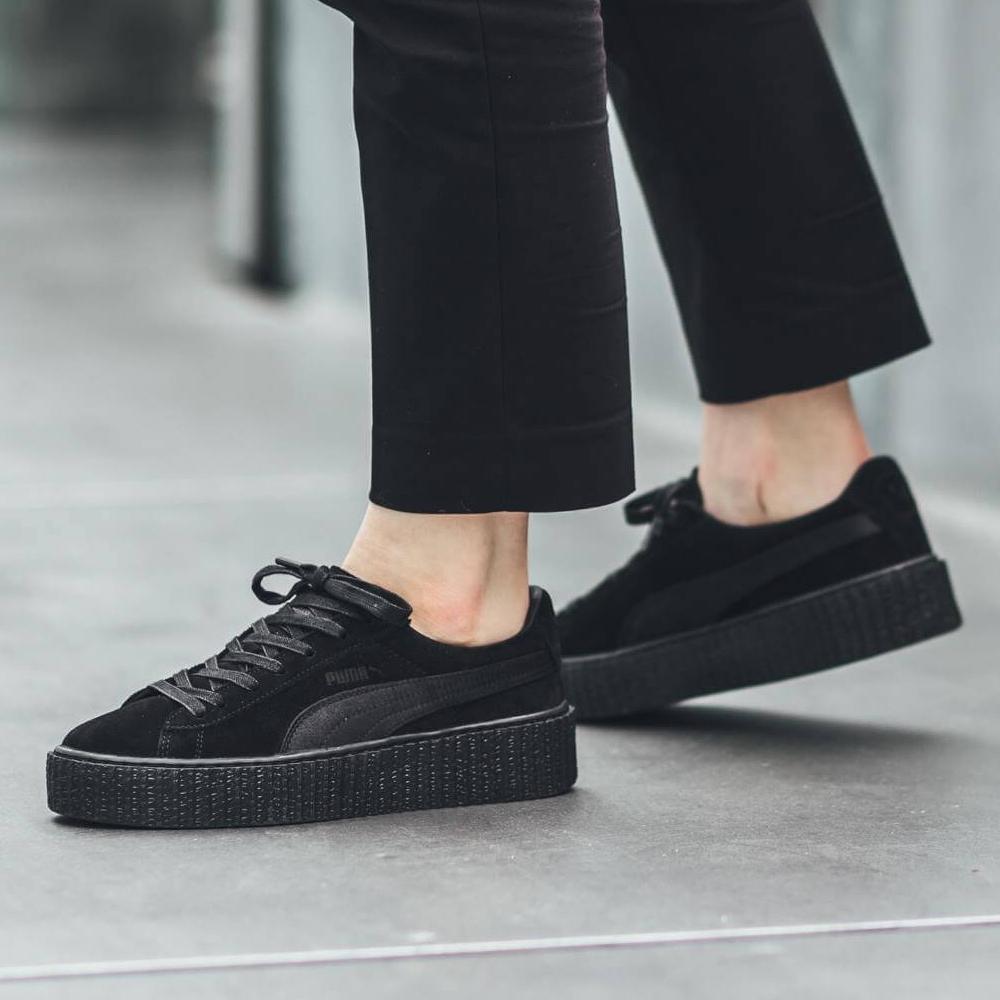 PUMA x Rihanna Suede Creepers Triple Black - Kick Game