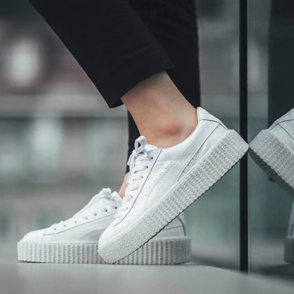 Fenty x Wmns Patent Leather Creepers 'Glossy White' - Kick Game