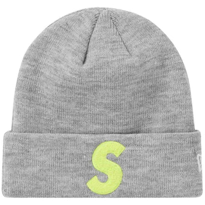 Supreme New Era S Logo Beanie (FW 19) Heather Grey - Kick Game