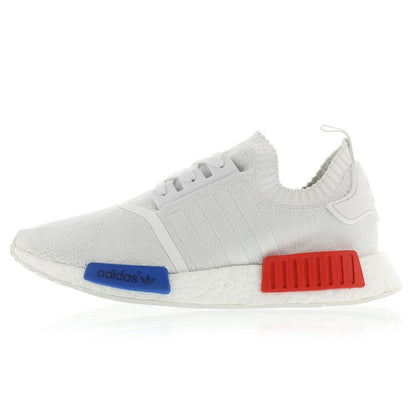 Adidas NMD_R1 Primeknit Vintage White-Lush Red - Kick Game