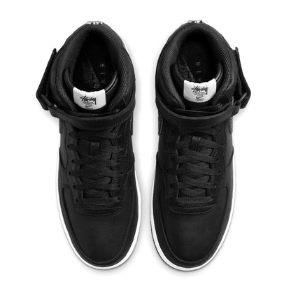 Nike Air Force 1 Mid Stussy 'Black White' - Kick Game
