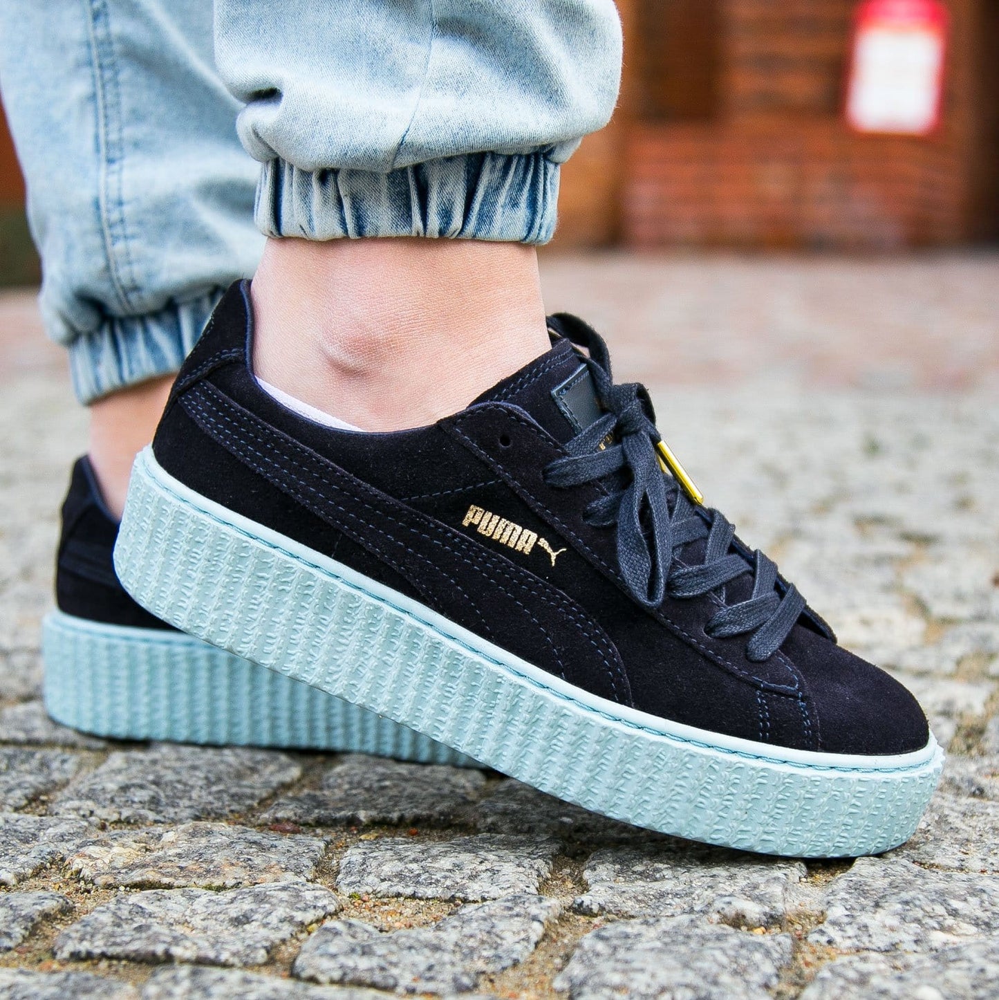 PUMA X RIHANNA SUEDE CREEPER 'PEACOAT-COOL BLUE' - Kick Game