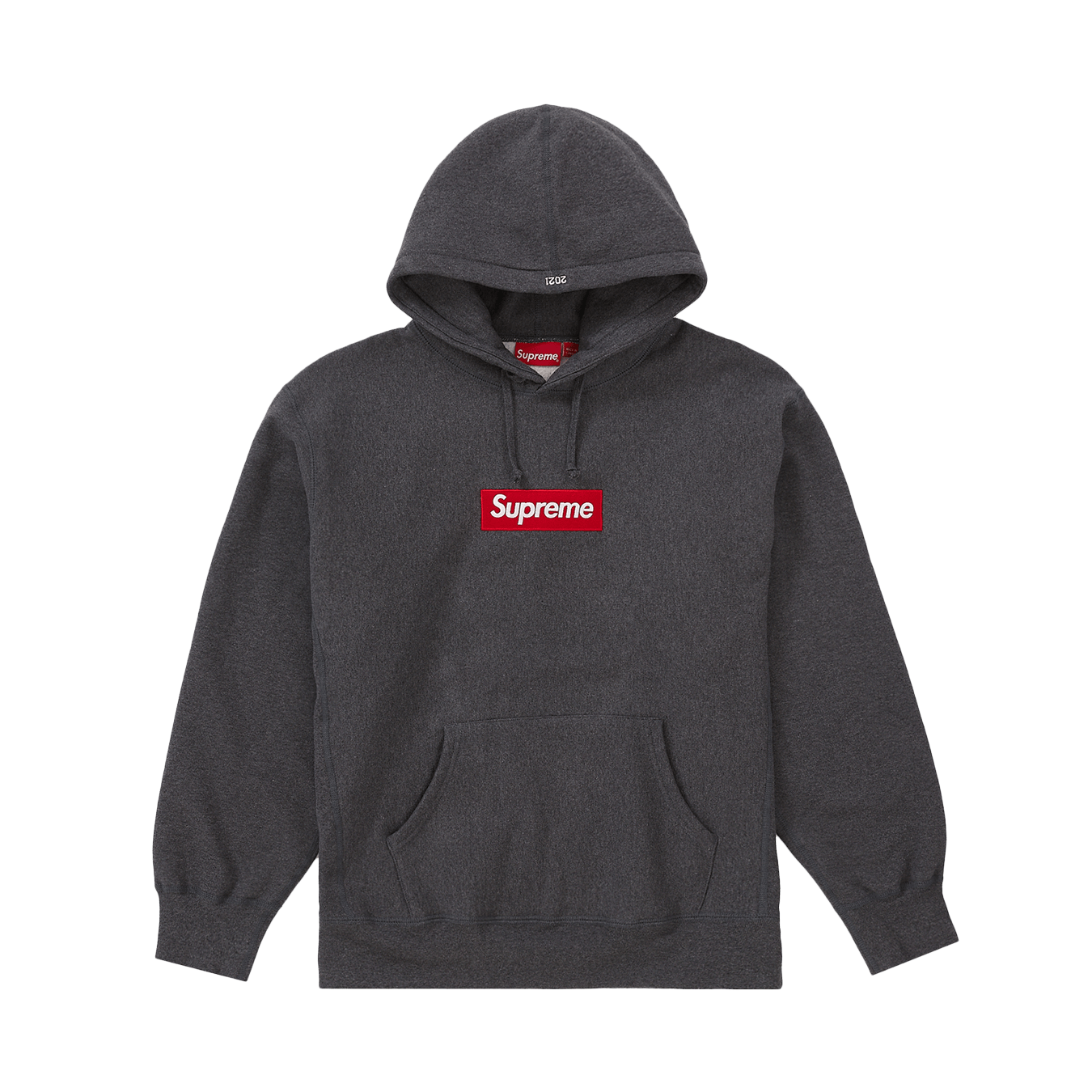 Supreme Box Logo Hooded Sweatshirt 'Charcoal' - Kick Game