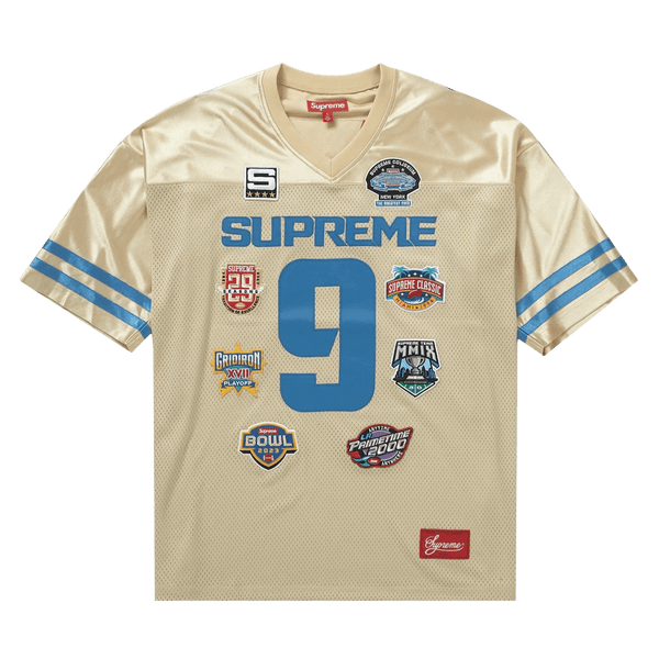 Supreme Championships Embroidered Football Jersey 'Gold