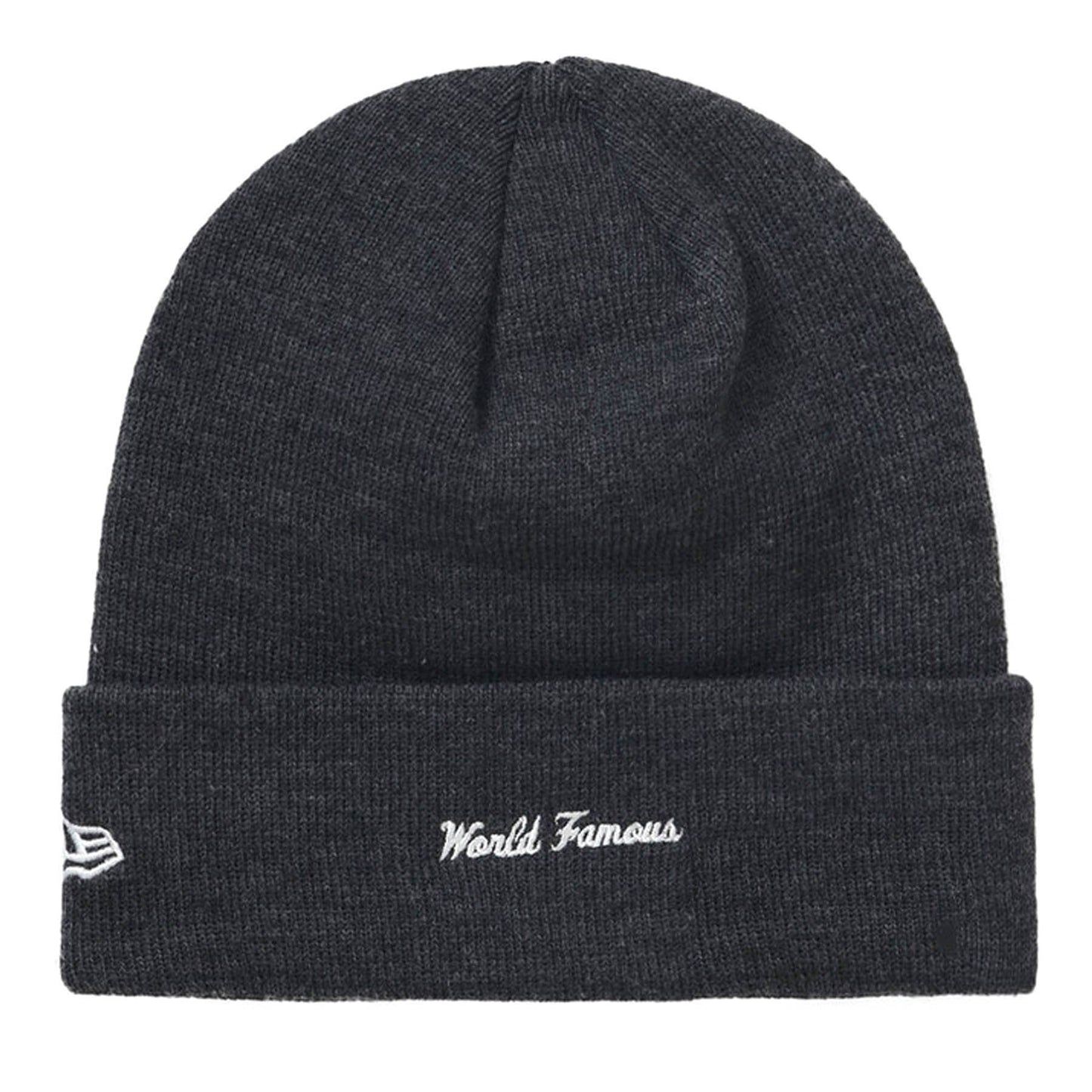 Supreme x New Era Box Logo Beanie 'Charcoal' - Kick Game