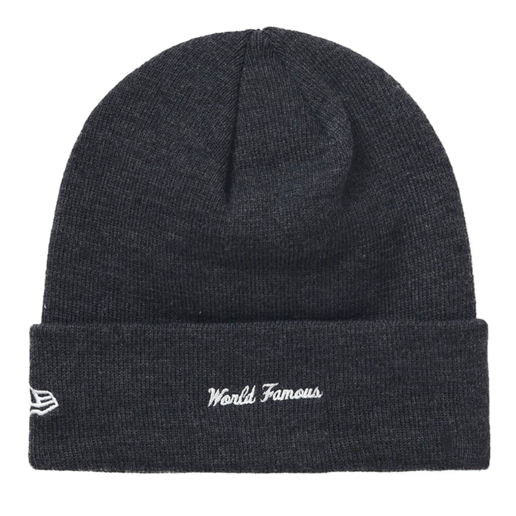 Supreme x New Era Box Logo Beanie 'Charcoal' - Kick Game