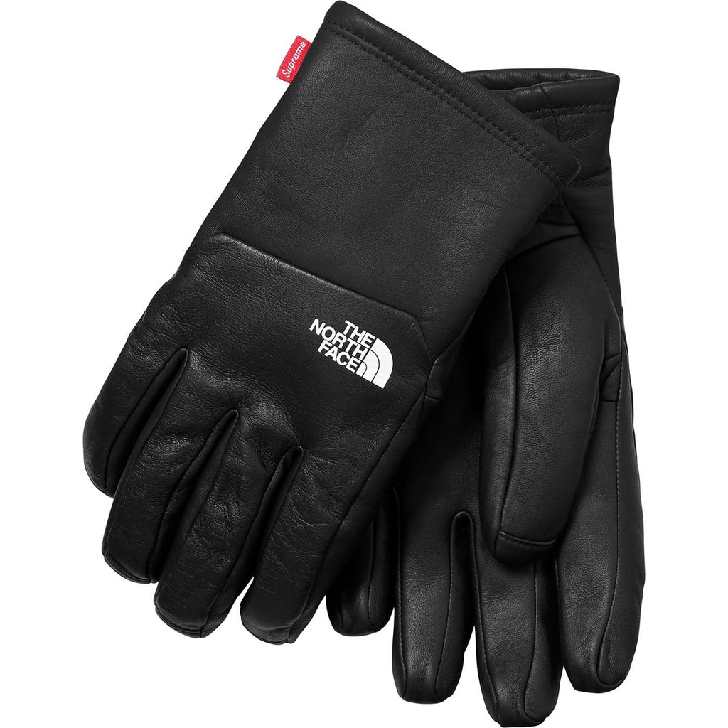 Supreme-The North Face Leather Gloves - Black - JuzsportsShops