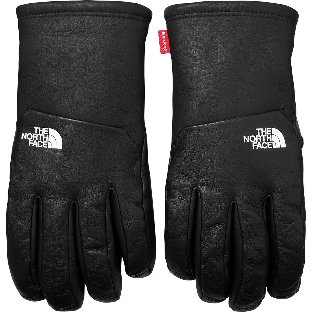 Supreme-The North Face Leather Gloves - Black - Kick Game