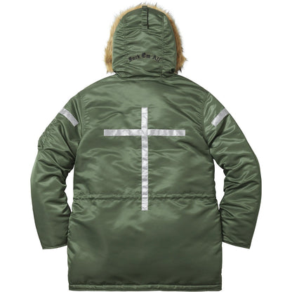 Supreme Reflective Cross N-3B Parka - Olive - Kick Game