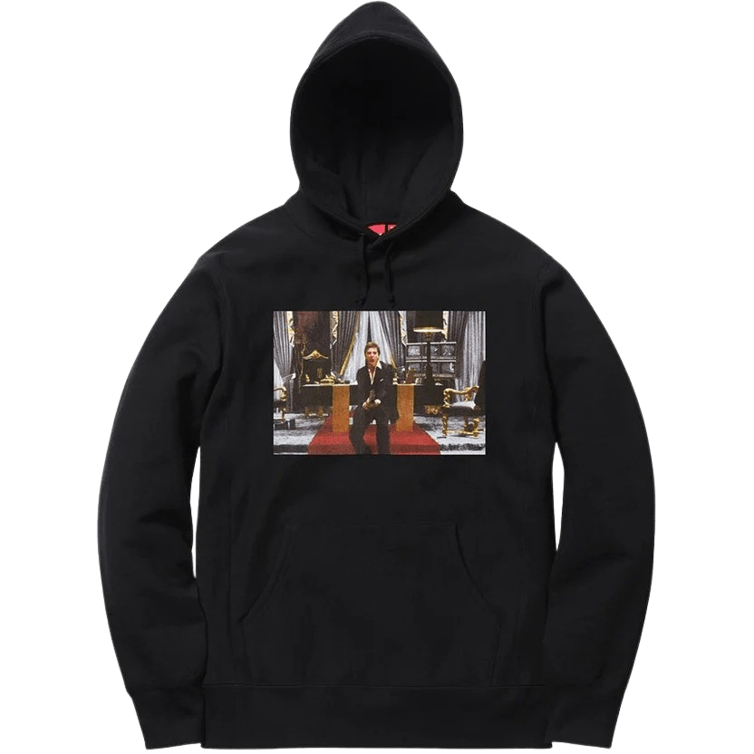 Supreme Scarface Friend Hooded Sweatshirt - Black - Kick Game
