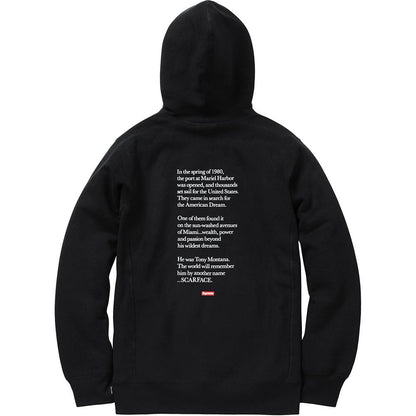 Supreme Scarface Friend Hooded Sweatshirt - Black - Kick Game