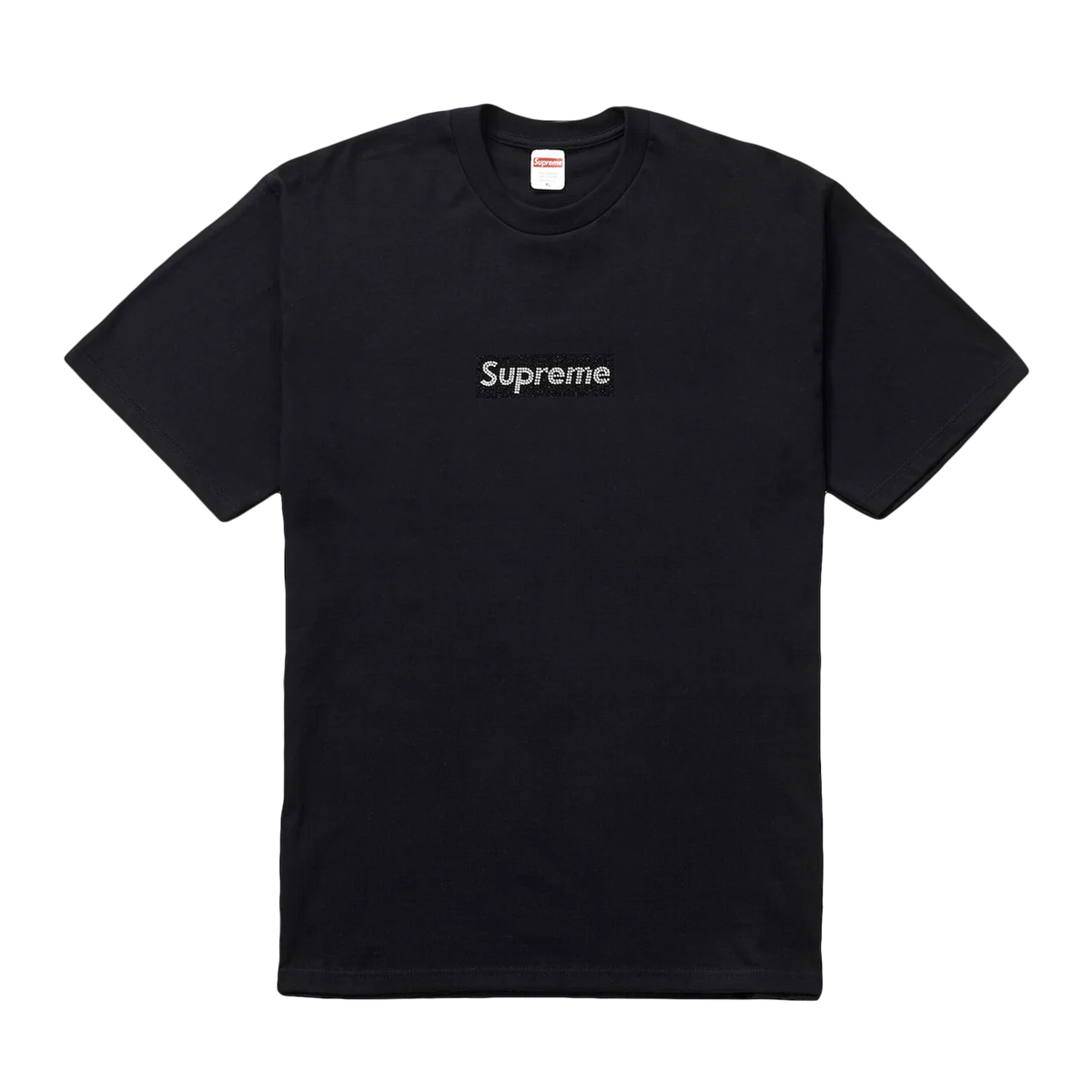 Supreme x Swarovski Box Logo T-Shirt 'Black' - UrlfreezeShops